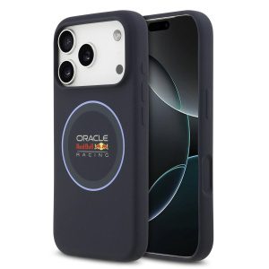 Red Bull Silicone Blue Ring MagSafe Zadní Kryt pro iPhone 17 Pro Navy RBHMP17L24SIILVB