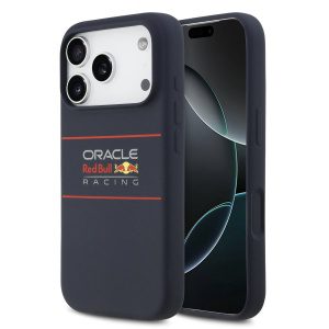 Red Bull Silicone Horizontal Logo MagSafe Zadní Kryt pro iPhone 17 Pro Navy RBHMP17L24SIHSRV