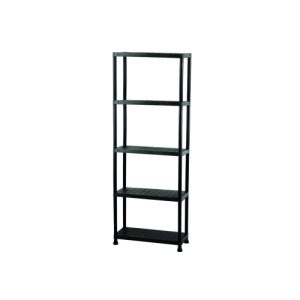 Regál plastový IGOTREND 80x30x180cm černý 5 polic