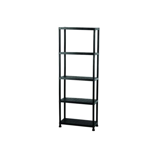 Regál plastový IGOTREND 80x30x180cm černý 5 polic