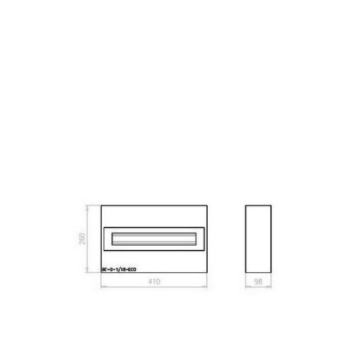 Rozvodnice EATON BC-O-1/18-TW-ECO na omítku bílé dveře 18M 281692 - Obrázek 2