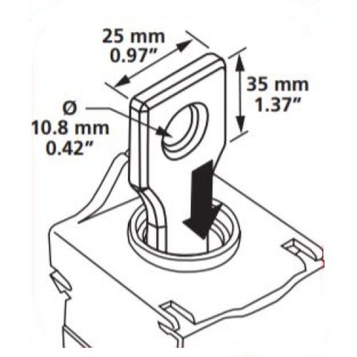 Rozvodný blok jednopólový ERICO ERIFLEX UD 250A 569040 - Obrázek 2