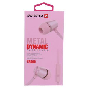 SLUCHÁTKA SWISSTEN EARBUDS DYNAMIC YS500 RŮŽOVO/ZLATÁ 51107004