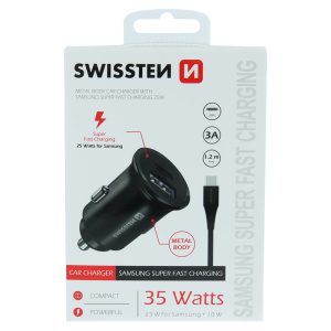 SWISSTEN CL PRO SAMSUNG SUPER FAST CHARGING 25W + KABEL USB-C/USB-C 1