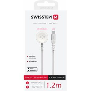 SWISSTEN OPLETENÝ MAGNETICKÝ KABEL PRO APPLE WATCH KOVOVÝ