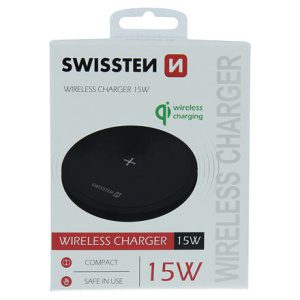 SWISSTEN WIRELESS NABÍJEČKA 15W ČERNÁ 22055504