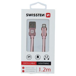 SWISSTEN datový kabel Textile USB / Lightning 1