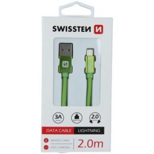 SWISSTEN datový kabel Textile USB / Lightning 2