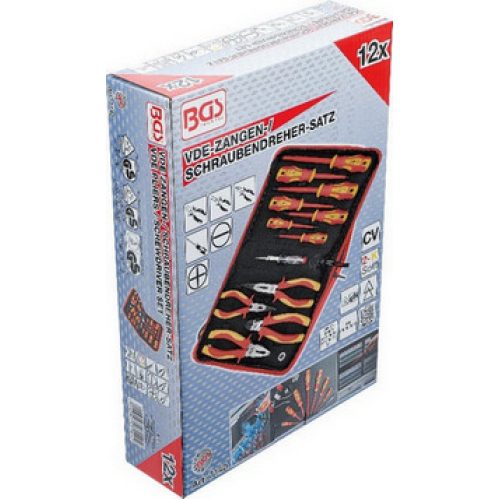 Sada kleští/šroubováků VDE 12dílná BGS BS7140 - Obrázek 2