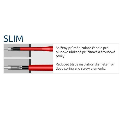 Sada šroubováků 7dílná VDE 1000V ploché/křížové slim Mikov 855102 - Obrázek 2