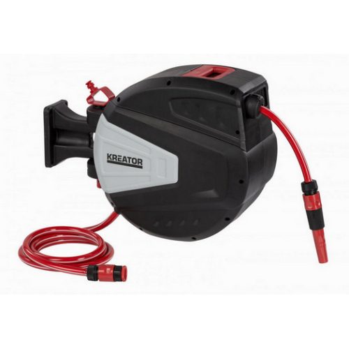 Samonavíjecí buben se zahradní hadicí 20m 1/2" KREATOR KRTGR6713 - Obrázek 2
