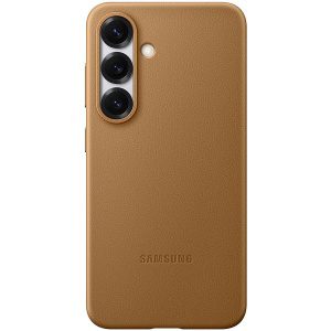 Samsung Ochranný kryt z veganské kůže pro Galaxy S25 barva Gold EF-VS931PFEGWW