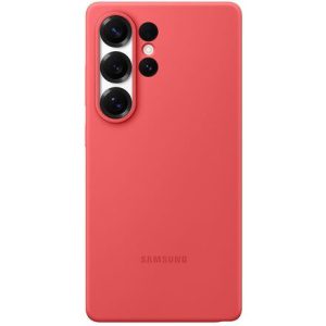 Samsung Silikonový zadní kryt pro Galaxy S25 Ultra barva Red EF-PS938CREGWW