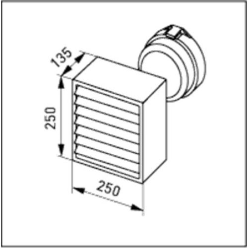 Saunové svítidlo Ensto AVH11.2 1x60W E27 IP44 max teplota 125°C - Obrázek 2