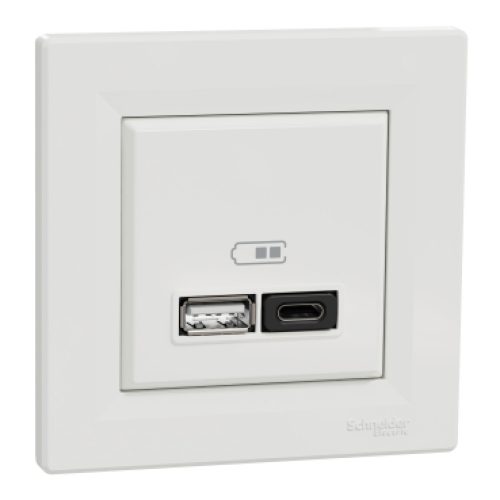 Schneider Electric Asfora rychlonabíječka USB A+C 3A 45W bílá balení 2+1ks zdarma KIT_EPH2700421X3 - Obrázek 2