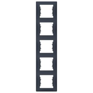 Schneider Electric Sedna pětirámeček svislý graphite SDN5801570