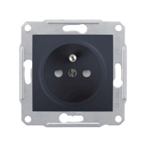 Schneider Electric Sedna zásuvka s přepěťovou ochranou graphite SDN2800170P