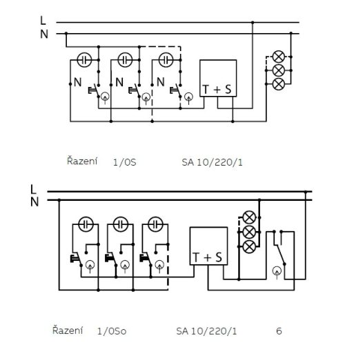 Schodišťový automat ABB SA 10/220/1 - Obrázek 2