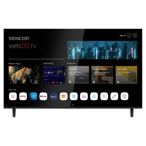 Sencor SLE 50US803B 50" SMART UHD Televize webOS SMART TV Magický ovladač v balení