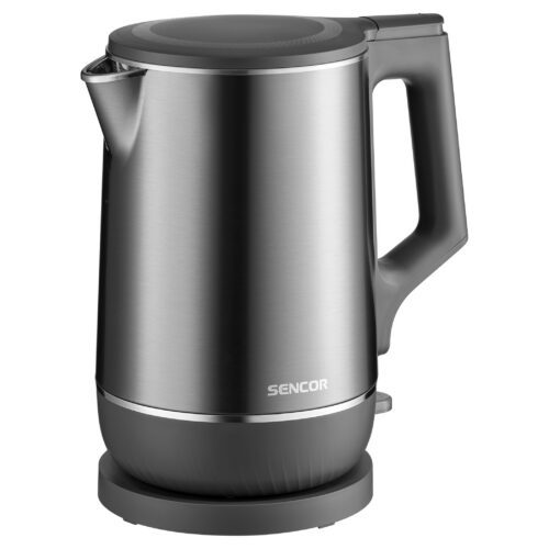 Sencor SWK 0800GY Rychlovarná konvice s dvojitou stěnou U-Shape U-Shape zaoblené dno pro tichý a snadný provoz