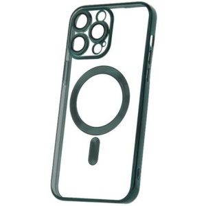 Silikonové TPU pouzdro Mag Color Chrome pro iPhone 15 Pro Max zelené