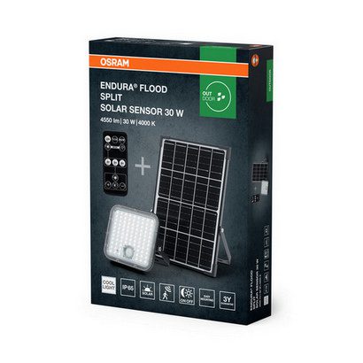 Solární LED reflektor s pohybovým čidlem LEDVANCE ENDURA 30W IP65 4000K neutrální bílá - Obrázek 2
