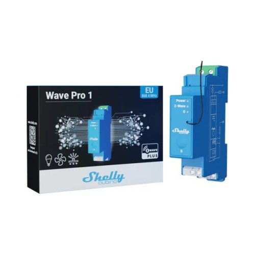 Spínací modul na DIN lištu Shelly Wave PRO 1 Z-Wave - Obrázek 2