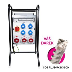 Staveništní rozvaděč ETI EDS16S RCD 4/3 16/32/VYP B vypínač chránič 63/003A zásuvky 1x32A 5p 2x16A 5p 4x230V 004483430 (EDS16S RCD 0 124/0122/V)