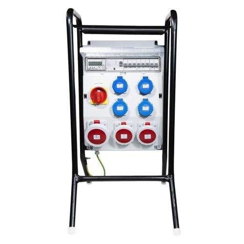 Staveništní rozvaděč s elektroměrem ETI EDS16S RCD 4/3 16/32/VYP/E B+C vypínač chránič 63/003A zásuvky 1x32A 5p 2x16A 5p 4x230V 0044 83453