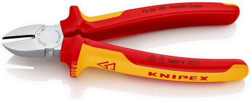 Štípací kleště Knipex 70 06 180 stranové 180mm VDE 1000V - Obrázek 2