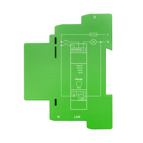 Stmívač na DIN lištu Shelly Pro Dimmer 2PM 2 kanály 110-240V WiFi LAN - Obrázek 2
