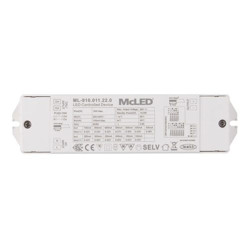 Stmívatelný DALI driver 15W 100-700mA 5-52VDC McLED ML-910.011.22.0