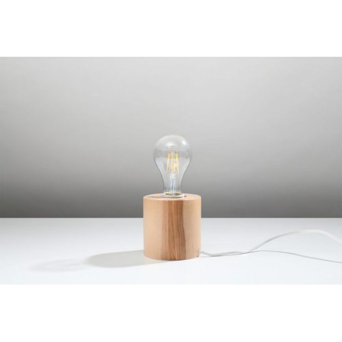 Stolní lampa SOLLUX Salgado E27 1x60W bez zdroje přírodní dřevo SL.0674 - Obrázek 2