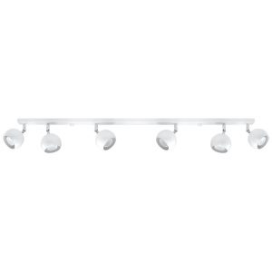 Stropní bodové svítidlo SOLLUX Oculare 6l GU10 6x40W bez zdroje SL.0442 bílá