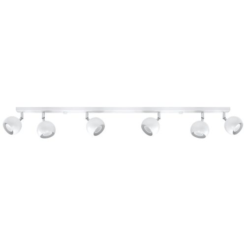 Stropní bodové svítidlo SOLLUX Oculare 6l GU10 6x40W bez zdroje SL.0442 bílá