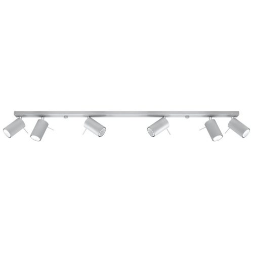 Stropní bodové svítidlo SOLLUX Ring 6l GU10 6x40W bez zdroje SL.0454 šedá