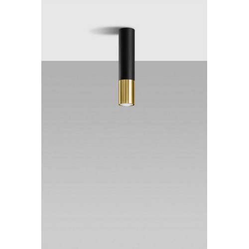 Stropní svítidlo SOLLUX Loopez GU10 1x40W bez zdroje SL.0951 černá/zlatá - Obrázek 2