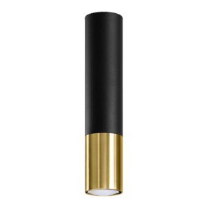 Stropní svítidlo SOLLUX Loopez GU10 1x40W bez zdroje SL.0951 černá/zlatá