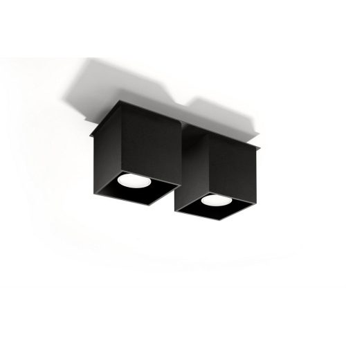 Stropní svítidlo SOLLUX Quad 2 GU10 2x40W bez zdroje SL.0063 černá - Obrázek 2