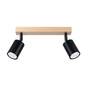 Stropní svítidlo SOLLUX VERDO 2 černé GU10 2x10W bez žárovky SL.1291