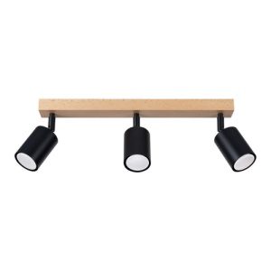 Stropní svítidlo SOLLUX VERDO 3L černé GU10 3x10W bez žárovky SL.1293
