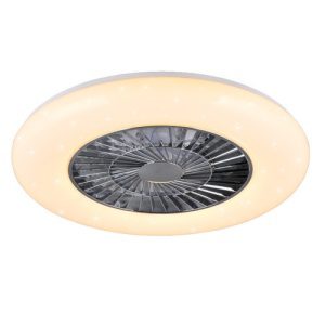Stropní ventilátor s LED osvětlením TRIO VISBY 38W 2700K-6500K R62402106