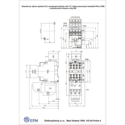 Stykač 23A 3P Elektropřístroj C23.10 220-230V/50HZ 1NO - Obrázek 2