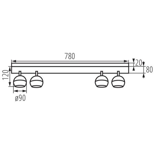 Svítidlo Kanlux GALOBA EL-4I W GU10 33680 - Obrázek 2