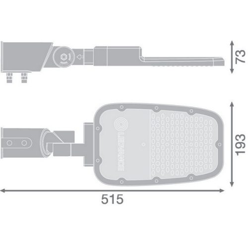 Svítidlo veřejného osvětlení LEDVANCE STREETLIGHT AREA SMALL RV20ST LED 65W/730 3000K 8450lm - Obrázek 2