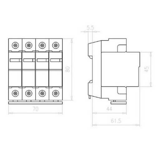 Svodič přepětí B+C EATON SPBT12-280/4 158331 - Obrázek 2