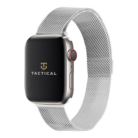 Tactical 356 Loop Magnetický Kovový Řemínek pro Apple Watch 1/2/3/4/5/6/7/8/9/SE 42/44/45mm Silver 2445295