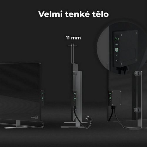 Teplovzdušný INFRA konvektor AENO GH4S 700W AGH0004S LED displej WiFi černý - Obrázek 2