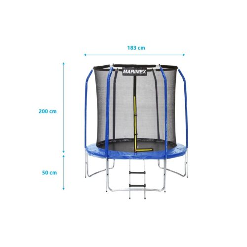 Trampolína Standard 183 cm 2022 Marimex 19000102 s ochrannou sítí a schůdky - Obrázek 2