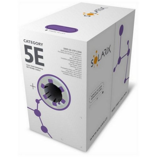 UTP kabel Solarix SXKD-5E-UTP-LSOH fialový (box 305m) - Obrázek 2